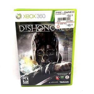 Dishonored (Microsoft Xbox 360) CIB COMPLETE & TESTED Video Game